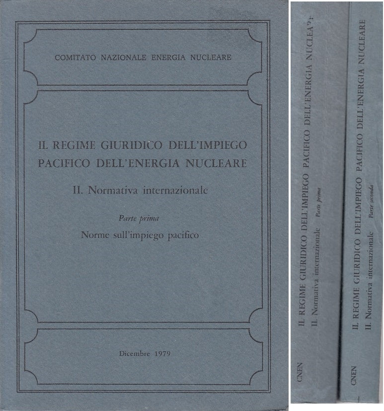 LS- REGIME GIURIDICO IMPIEGO PACIFICO ENERGIA NUCLEARE-- CNEN--- 1979- B- ZFS462