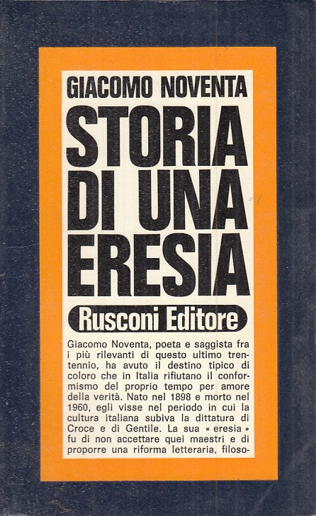 LZ- STORIA DI UNA ERESIA - GIACOMO NOVENTA - RUSCONI --- 1971 - B - ZFS528