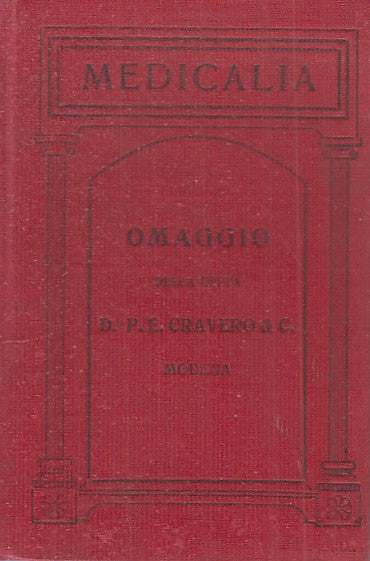 LQ- MEDICALIA - IGNAZIO CALLARI - BLONDI E PARMEGGIANI --- 1913 - C - ZFS546