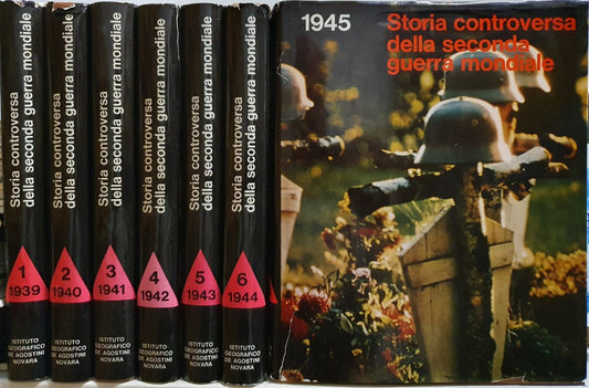 LS- STORIA CONTROVERSA SECONDA GUERRA MONDIALE 7 VOLUMI-- DEAGOSTINI--- 1970- CS