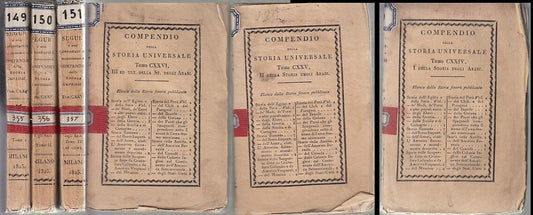 LS- STORIA DEGLI ARABI 3 VOLUMI COMPLETA - LEVATI CONTE SEGUR----1825- B- XFS82