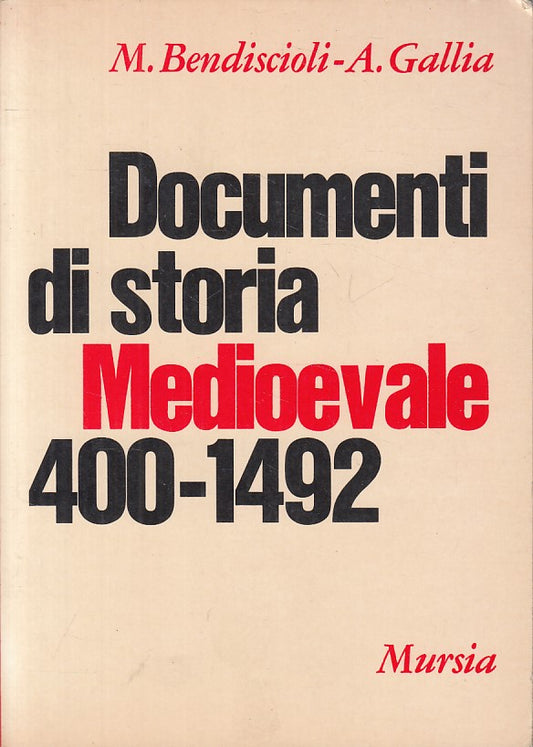 LS- DOCUMENTI DI STORIA MEDIOEVALE 400/1492 -- MURSIA --- 1973 - B - YFS723