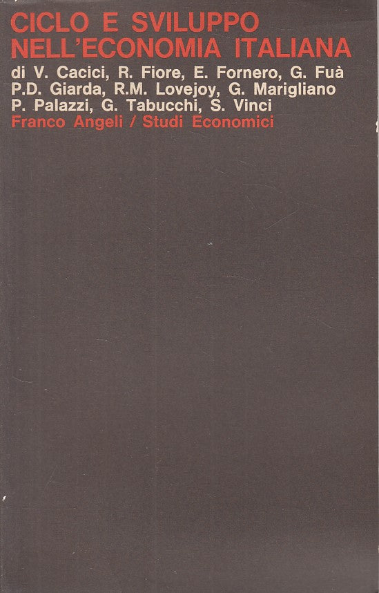 LS- CICLO E SVILUPPO NELL'ECONOMIA ITALIANA-- FRANCO ANGELI--- 1976 - B - ZFS215