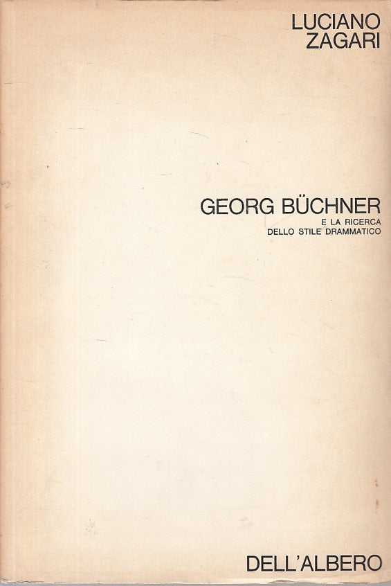 LS- GEORG BUCHNER RICERCA STILE DRAMMATICO - ZAGARI- ALBERO--- 1965 - B - ZFS174