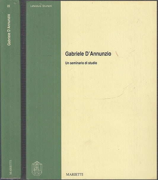 LS- GABRIELE D'ANNUNZIO UN SEMINARIO DI STUDIO -- MARIETTI -- 1a- 1991- B- XFS90