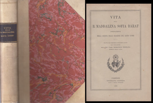 LS- VITA DELLA B. MADDALENA SOFIA BARAT -- BARBERA --- 1908 - C - ZFS52