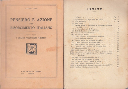 LS- PENSIERO AZIONE RISORGIMENTO ITALIANO- LIPARI- NERBINI--- 1929- C- YFS372BIS