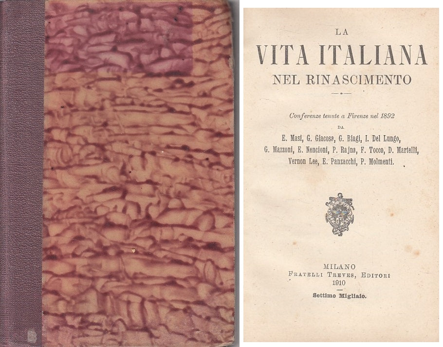 LS- LA VITA ITALIANA NEL RINASCIMENTO - AA.VV. - TREVES --- 1910 - C - ZFS631