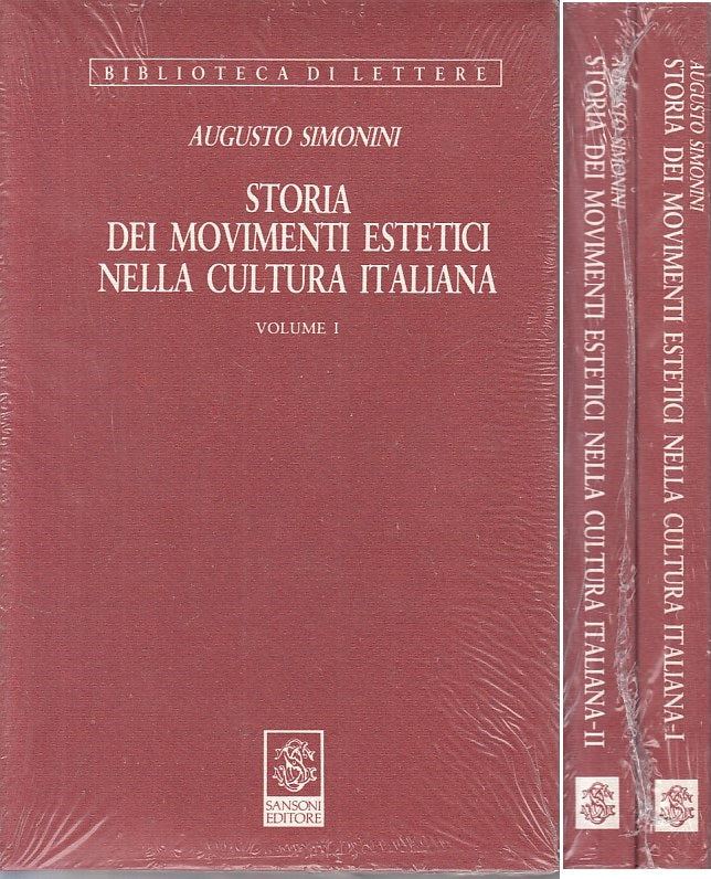 LS- STORIA MOVIMENTI ESTETICI CULTURA ITALIANA -- SANSONI --- 1985 - B - YFS584