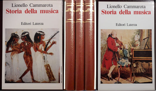 LS- STORIA DELLA MUSICA COFANETTO 3 VOLUMI - CAMMAROTA - LATERZA--- 1989- C- YFS