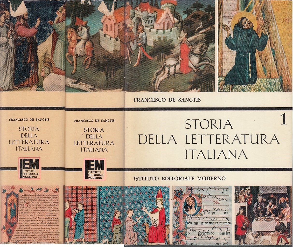 LS- STORIA LETTERATURA ITALIANA VOLUME I II- DE SANCTIS- IEM--- 1969- CS- YDS354