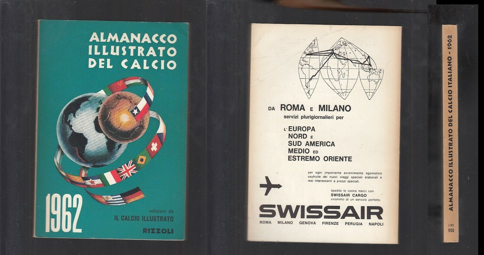 LC- ALMANACCO ILLUSTRATO DEL CALCIO 1962 PERFETTO -- RIZZOLI --- 1962 - B - SBX