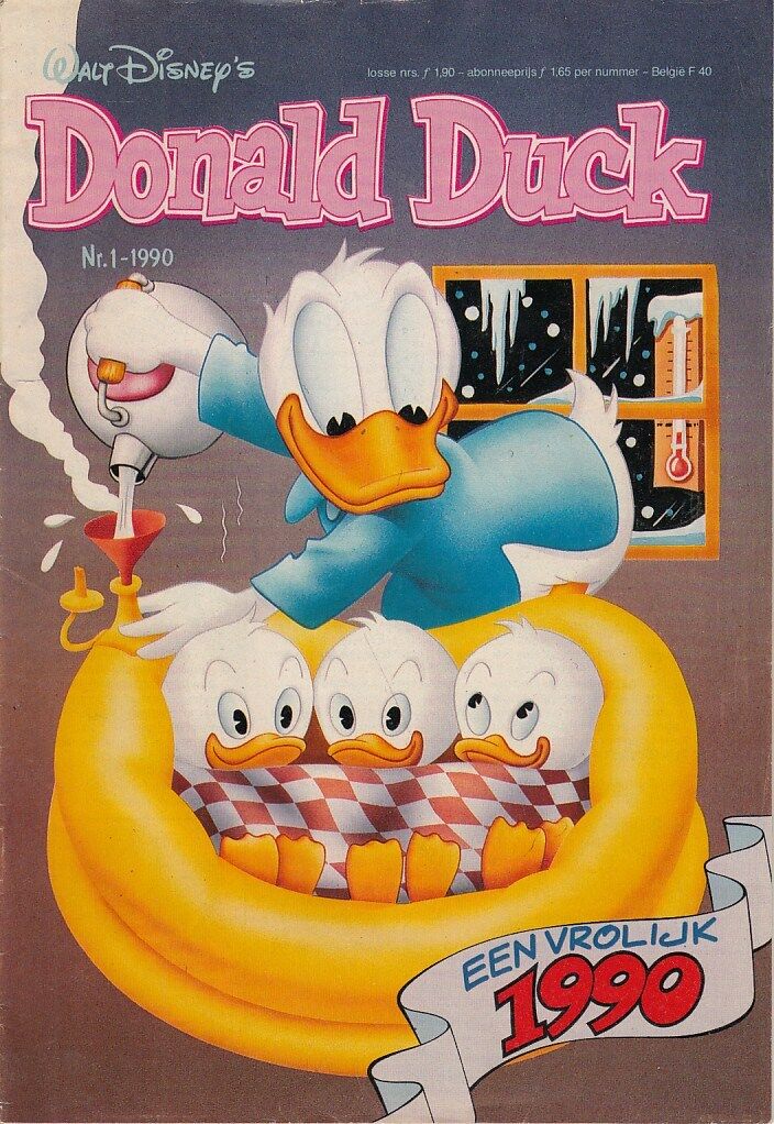 FL- DONALD DUCK 1/52 ANNATA COMPLETA OLANDESE -- WALT DISNEY - 1990 - S - MDX340