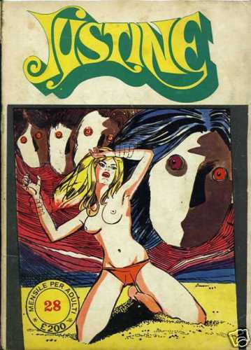 FP- JUSTINE N.28 FUMETTO EROTICO -- LA TERZA - 1971 - B - SBX