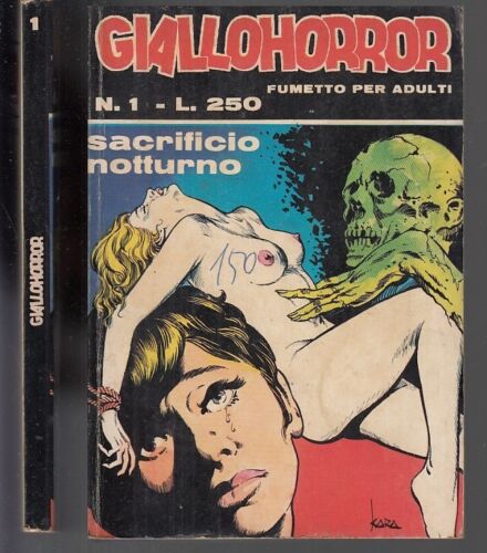 FP- GIALLOHORROR N.1 SACRIFICIO NOTTURNO -- INSUBRIA - 1971 - B - SBX