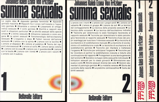 LX- SUMMA SEXUALIS 2 VOLUMI - VON FRITZLAER - DELLAVALLE --- 1969 - B - ZFS176