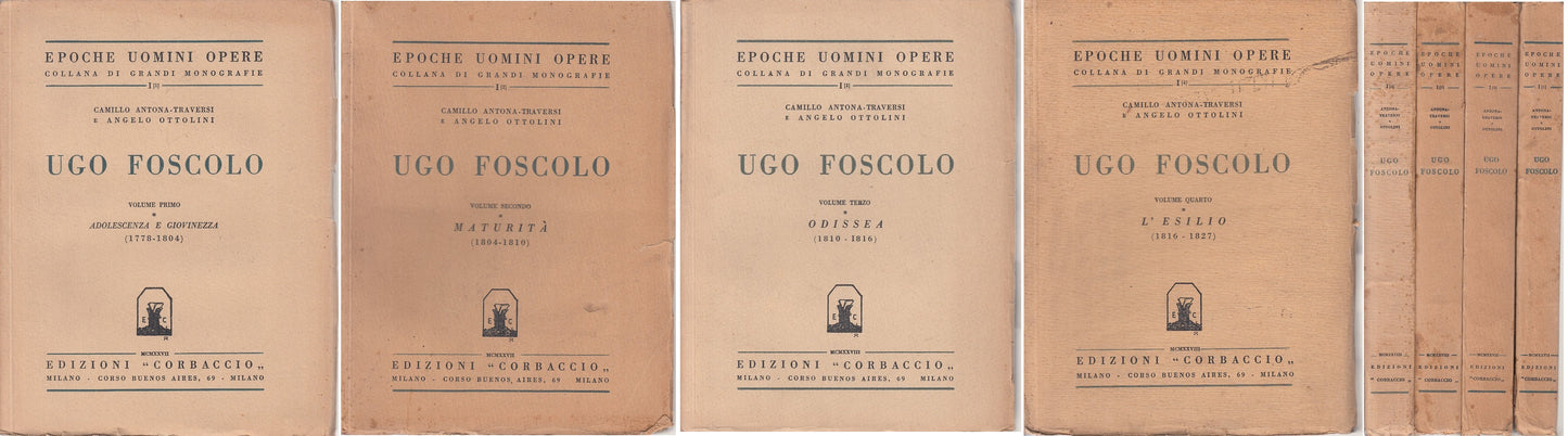 LS- FOSCOLO ADOLESCENZA MATURITA' ODISSEA ESILIO-- CORBACCIO--- 1927 - B - YFS18