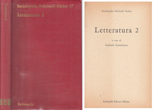 LS- LETTERATURA 2 -- FELTRINELLI - ENCICLOPEDIA FISCHER -- 1976 - BS - ZFS202