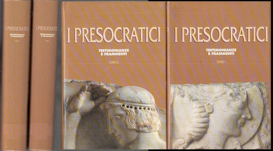 LS- I PRESOCRATICI TESTIMONIANZE E FRAMMENTI 2 TOMI -- CDE --- 1994 - CS - XFS54