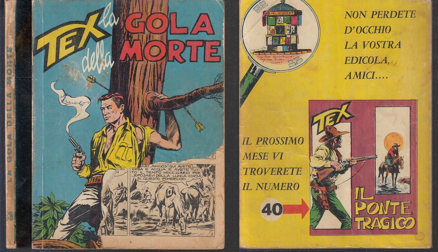 FB- TEX N.39 ORIGINALE MARCHIO MG NO CONTINUA -- BONELLI - 1964 - B - SBX