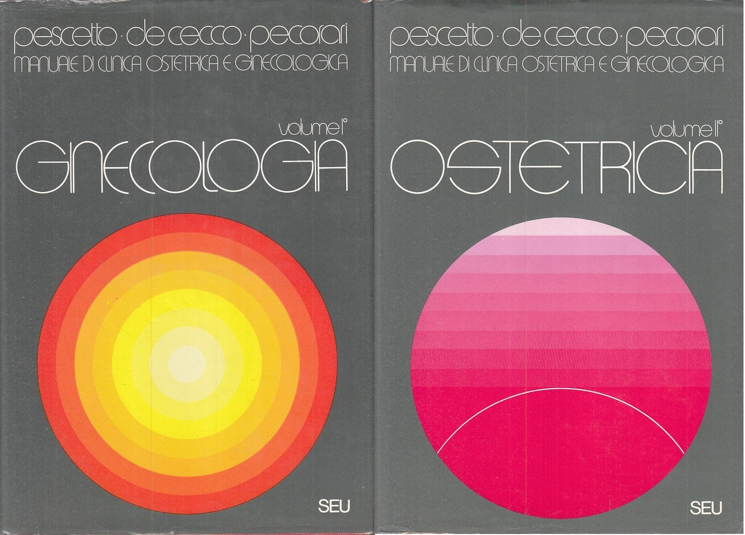 LQ- MANUALE DI CLINICA OSTETRICA E GINECOLOGICA 2 VOLL-- SEU--- 1978- CS- YDS249