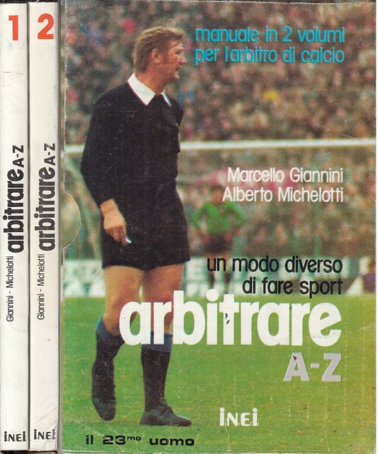 LC- MANUALE PER L'ARBITRO DI CALCIO 2 VOLL. -- I.N.E.I. --- 1981 - B - ZFS201