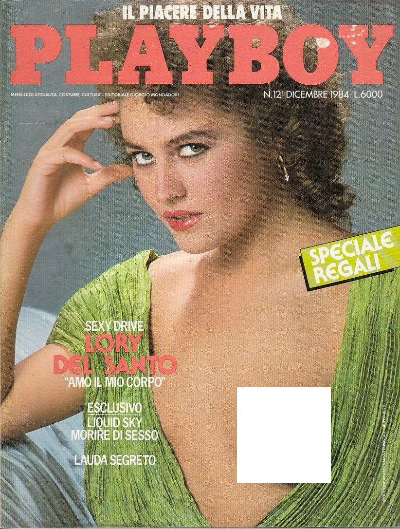 LX- PLAYBOY N.12 DICEMBRE LORY DEL SANTO CON POSTERINO ----- 1984 - B - YFS