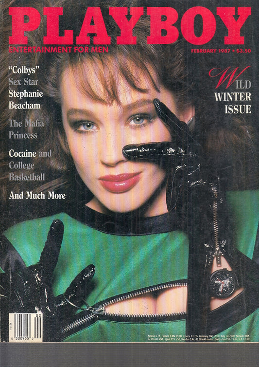 LX- PLAYBOY N.2 FEBRAURY WILD WINTER ISSUESTEPHANIE BACHMAN ----- 1987 - B - YFS