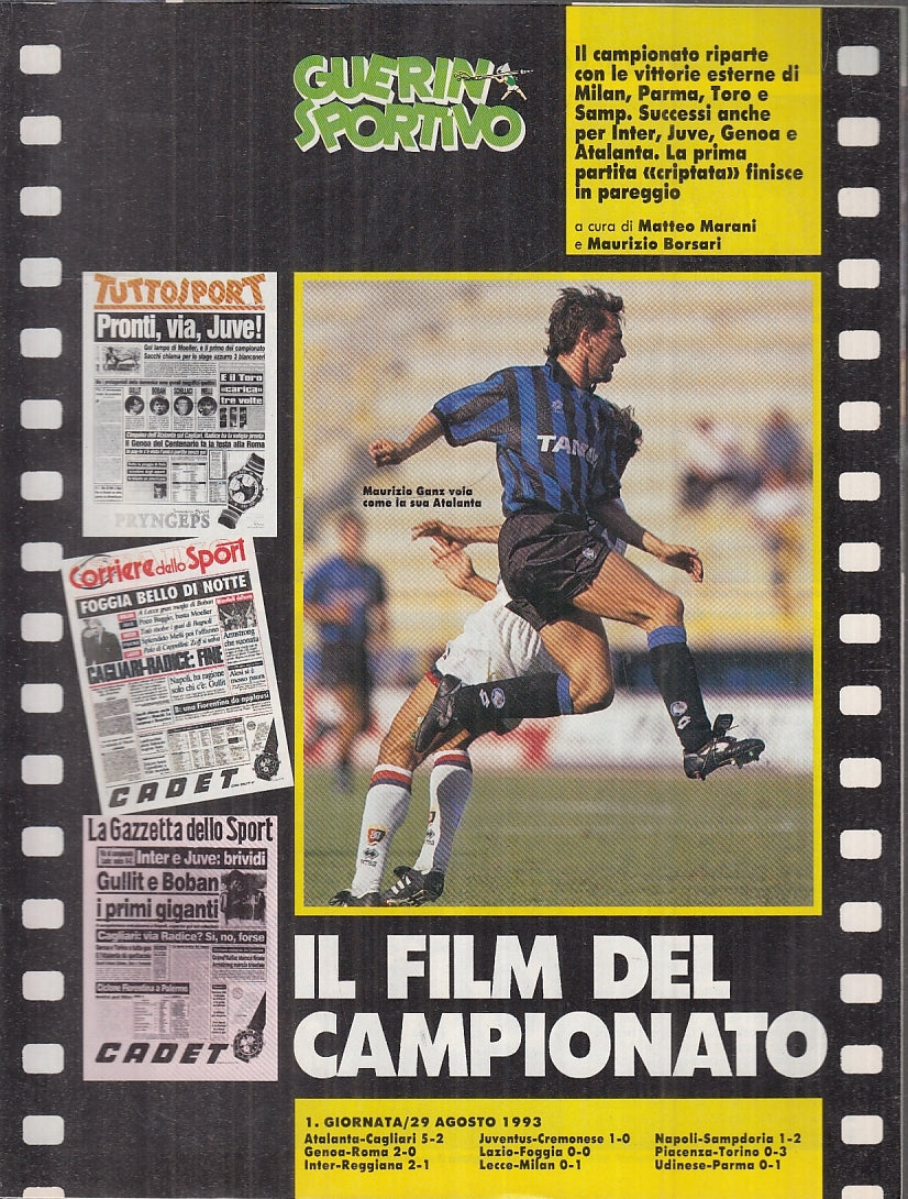 LC- GUERIN SPORTIVO INSERTI IL FILM DEL CAMPIONATO 1/34 1993/94----- 1993- S-YFS