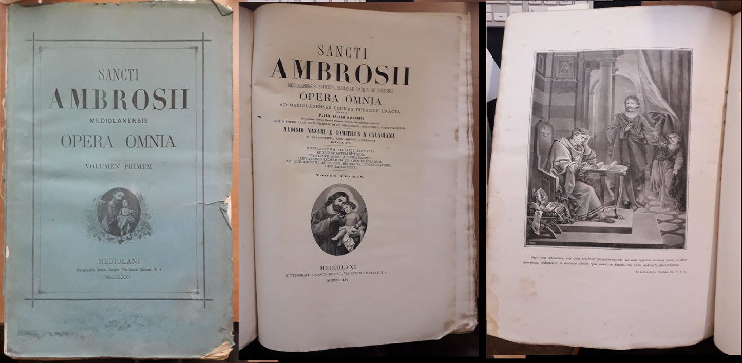 LD- SANCTI AMBROSII MEDIOLANENSIS DA RECUPERO -- SANCTI JOSEPHI --- 1795- B- ZFS