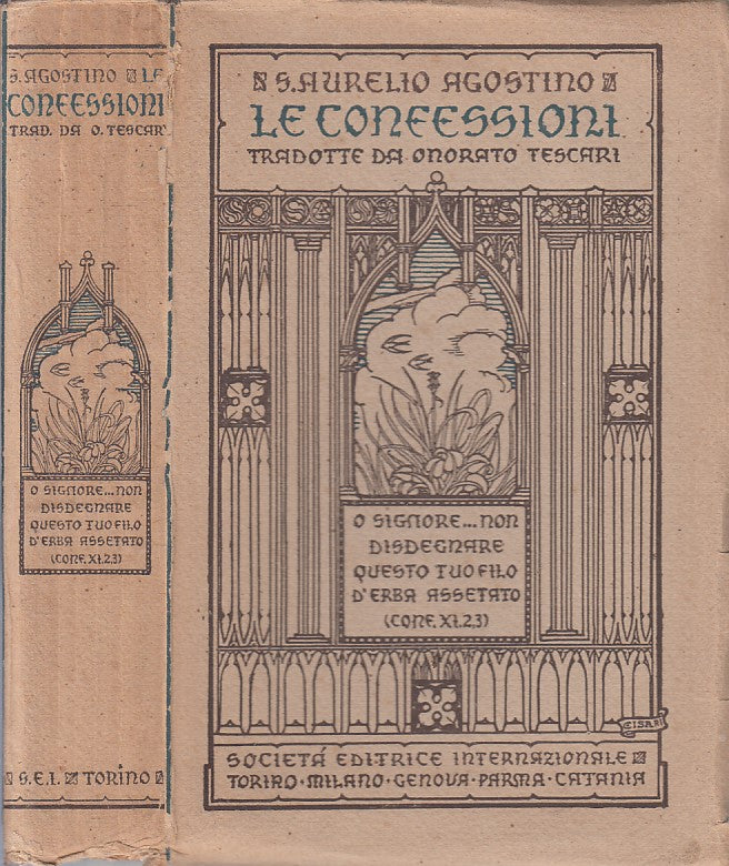 LS- LE CONFESSIONI - S. AURELIO aGOSTINO - SEI --- 1929 - B - YFS328