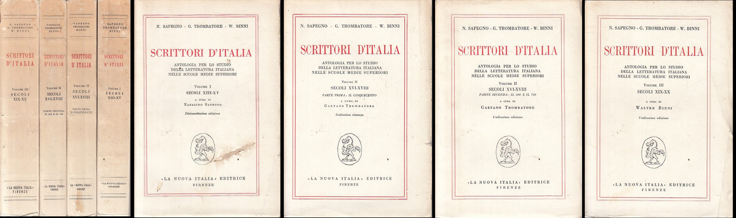 LS- SCRITTORI D'ITALIA 4 VOLL. ANTOLOGIA-- LA NUOVA ITALIA --- 1961 - B - ZFS620