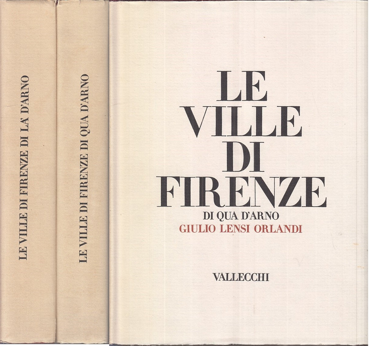 LV- LE VILLE DI FIRENZE 2 VOLUMI - LENSI ORLANDI - VALLECCHI--- 1965- CS- YFS871