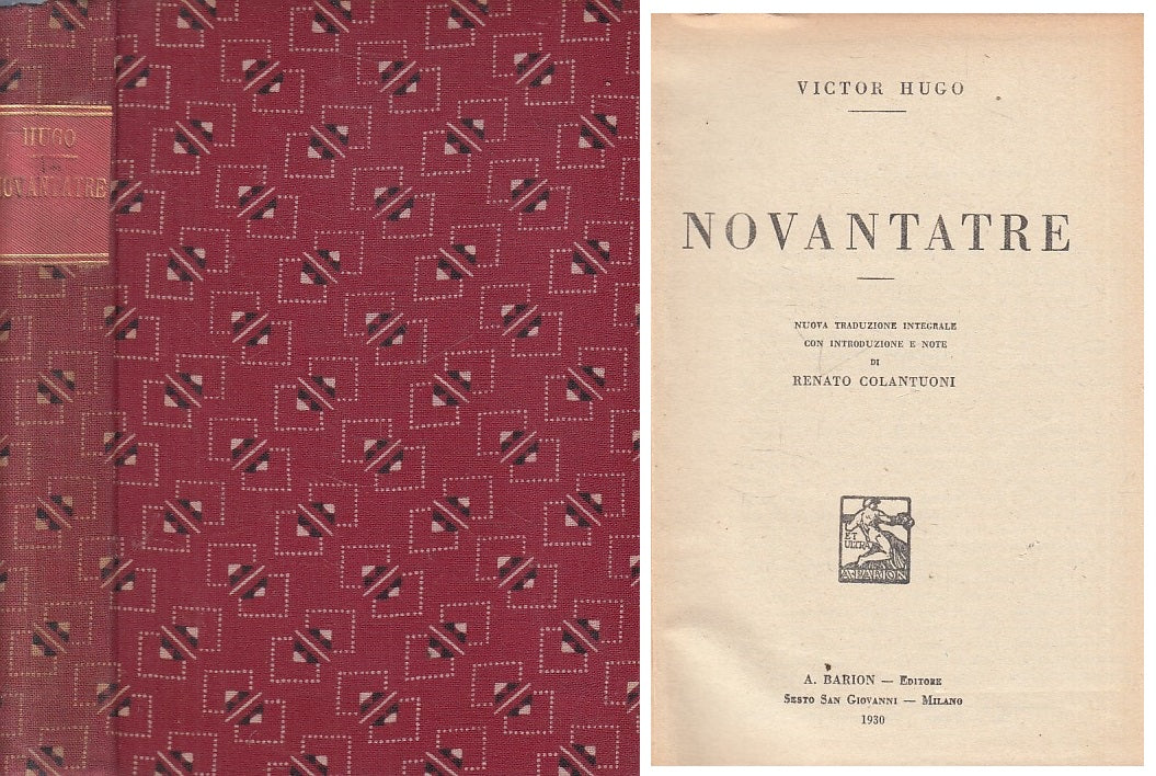 LN- NOVANTATRE - VICTOR HUGO - BIETTI --- 1930 - C - YFS377
