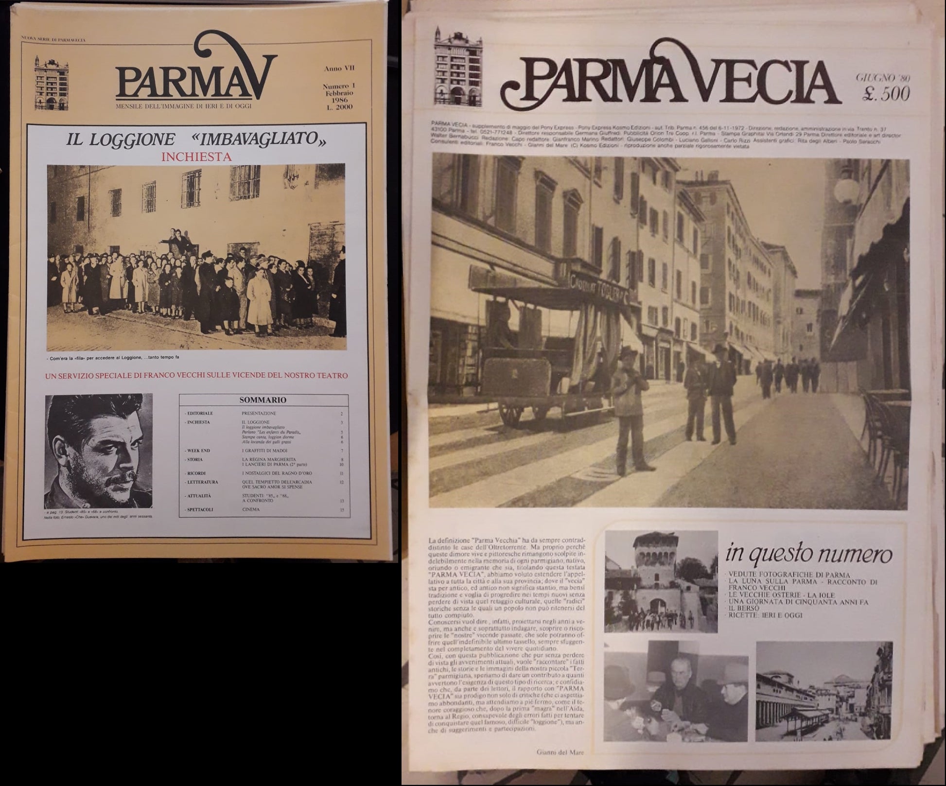 LR- PARMA VECIA PARMAVECIA 0/56 + NUOVA SERIE 1/9 -- KOSMO --- 1980 - S - WPR