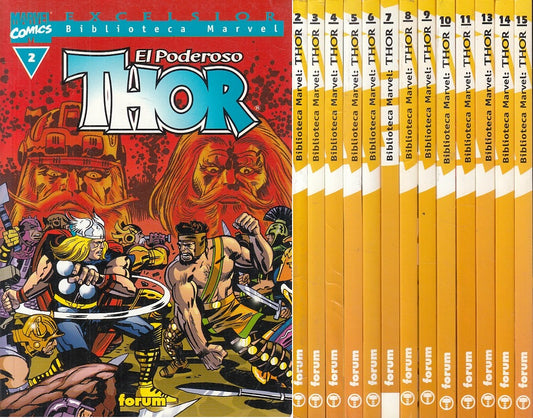 FL- IL PODEROSO THOR IN SPAGNOLO 13 VOLL. -- FORUM MARVEL COMICS - 2001 - B- TCX