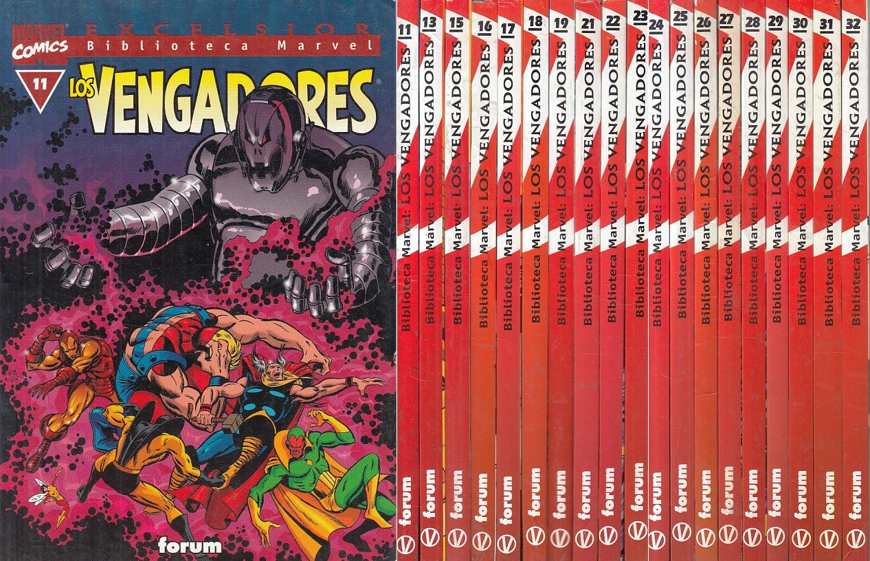 FL- LOS VENGADORES IN SPAGNOLO 19 VOLL. -- FORUM MARVEL COMICS - 1999 - B - TCX