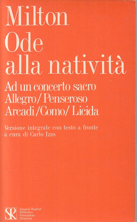 LS- ODE ALLA NATIVITA' - MILTON - SANSONI - REPRINTS -- 1974 - B - ZFS59