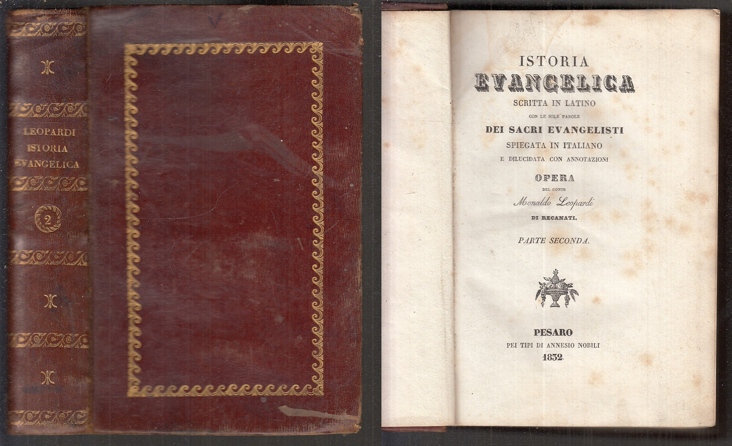 LD- STORIA EVANGELICA - ARNALDO LEOPARDI - ANNESIO NOBILI --- 1832 - C - XFS111