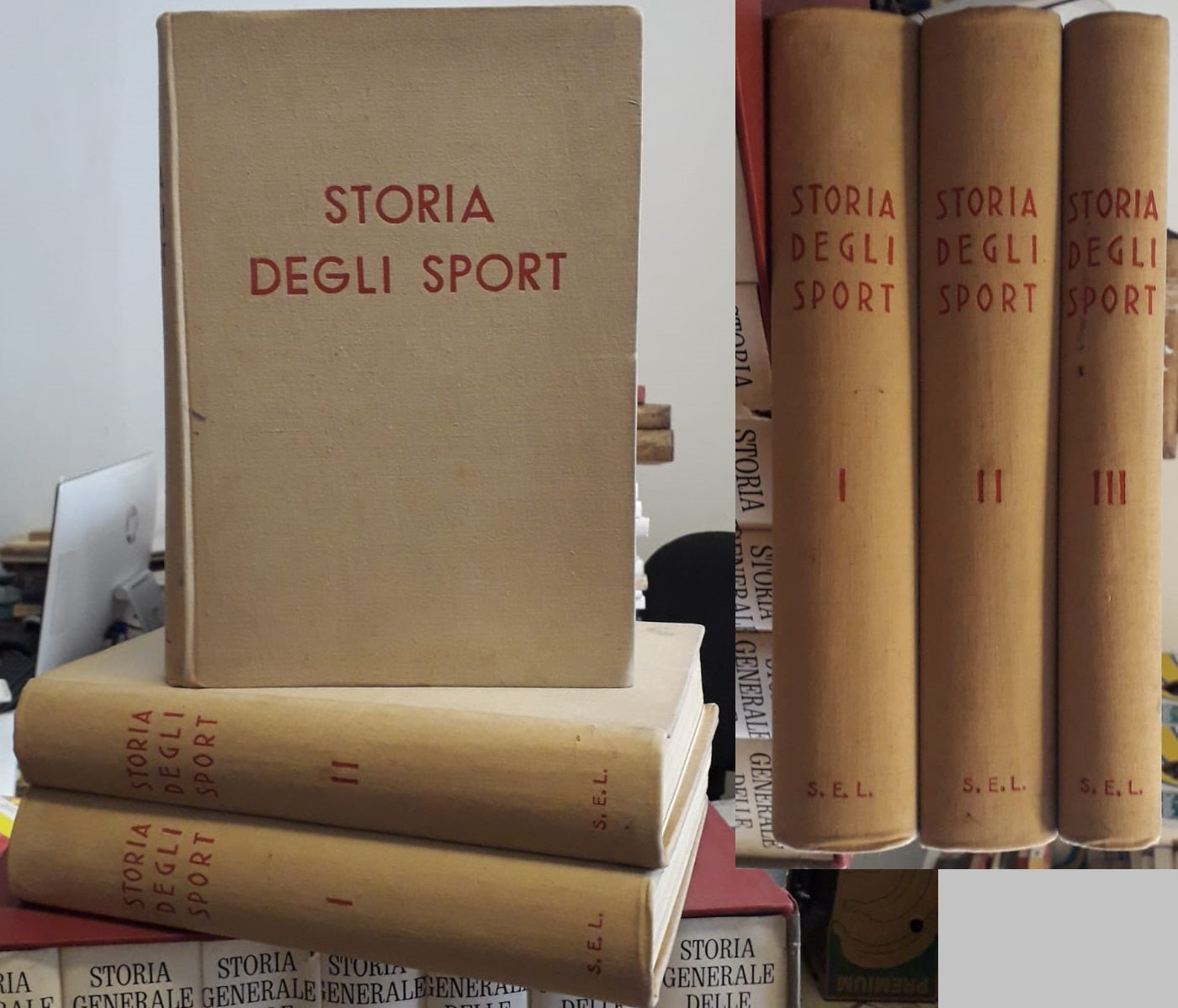 LC- STORIA DEGLI SPORT 3 VOLUMI - FRANZONI - S.E.I. --- 1933- C- YFS934