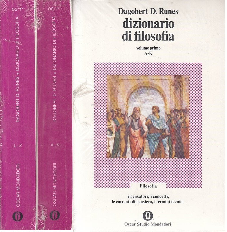 LS- DIZIONARIO DI FILOSOFIA 2 VOLUMI - RUNES - MONDADORI --- 1972 - B - ZFS327