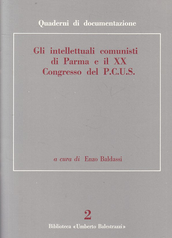 LS- INTELLETTUALI COMUNISTI XX CONGRESSO P.C.U.S. -- PARMA --- 1979 - S - ZFS327