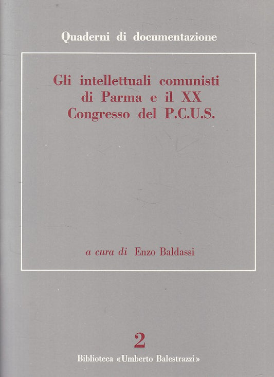 LS- INTELLETTUALI COMUNISTI XX CONGRESSO P.C.U.S. -- PARMA --- 1979 - S - ZFS327