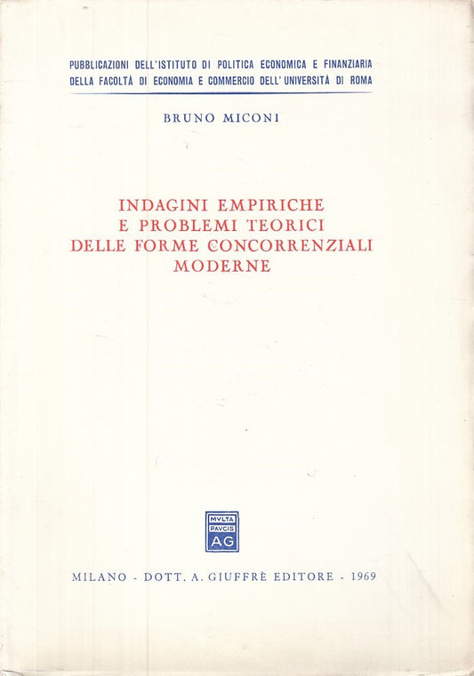 LS- INDAGINI EMPIRICHE PROBLEMI TEORICI - MICONI - GIUFFRE'--- 1969 - B - YFS29