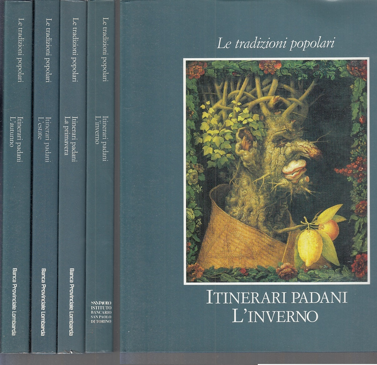 LS- LE TRADIZIONI POPOLARI ITINERARI PADANI 4 VOLUMI COMPLETA----- 1994- CS- ZFS