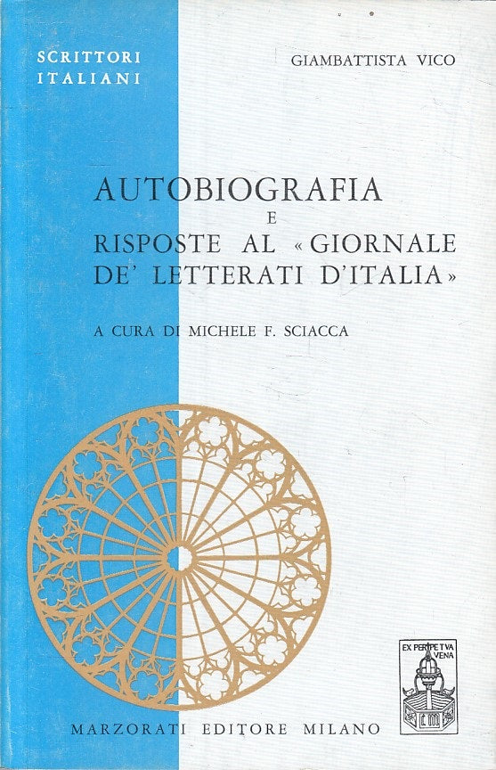 LS- AUTOBIOGRAFIA RISPOSTE GIORNALE - VICO - MARZORATI --- 1969 - B - ZFS19