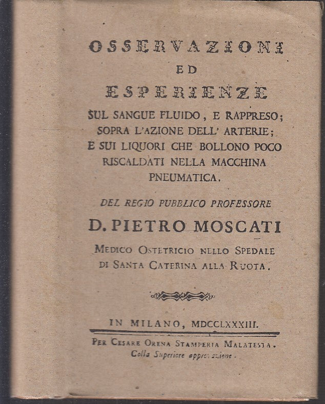 LZ- OSSERVAZIONI ED ESPERIENZE ANASTATICA - PIETRO MOSCATI ---- 1992 - CS- XFS63