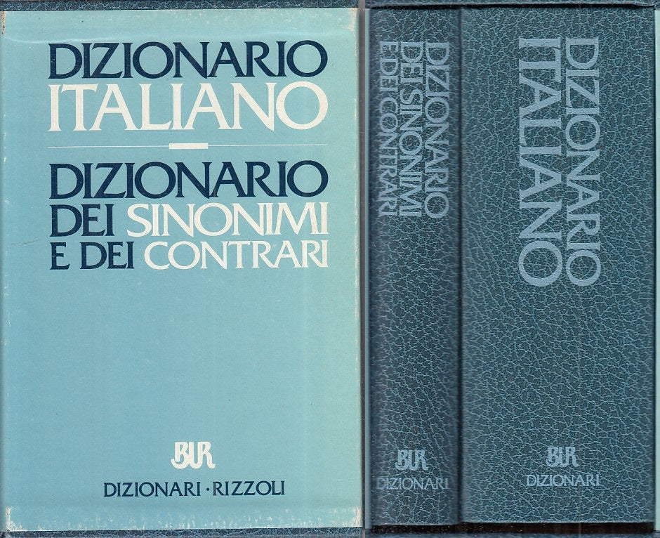LZ- DIZIONARIO ITALIANO SINONIMI CONTRARI 2 VOLL.-- RIZZOLI--- 1993 - –  lettoriletto