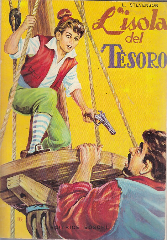 LB- L'ISOLA DEL TESORO ECCELLENTE - STEVENSON - BOSCHI --- 1955 - B - RGZ