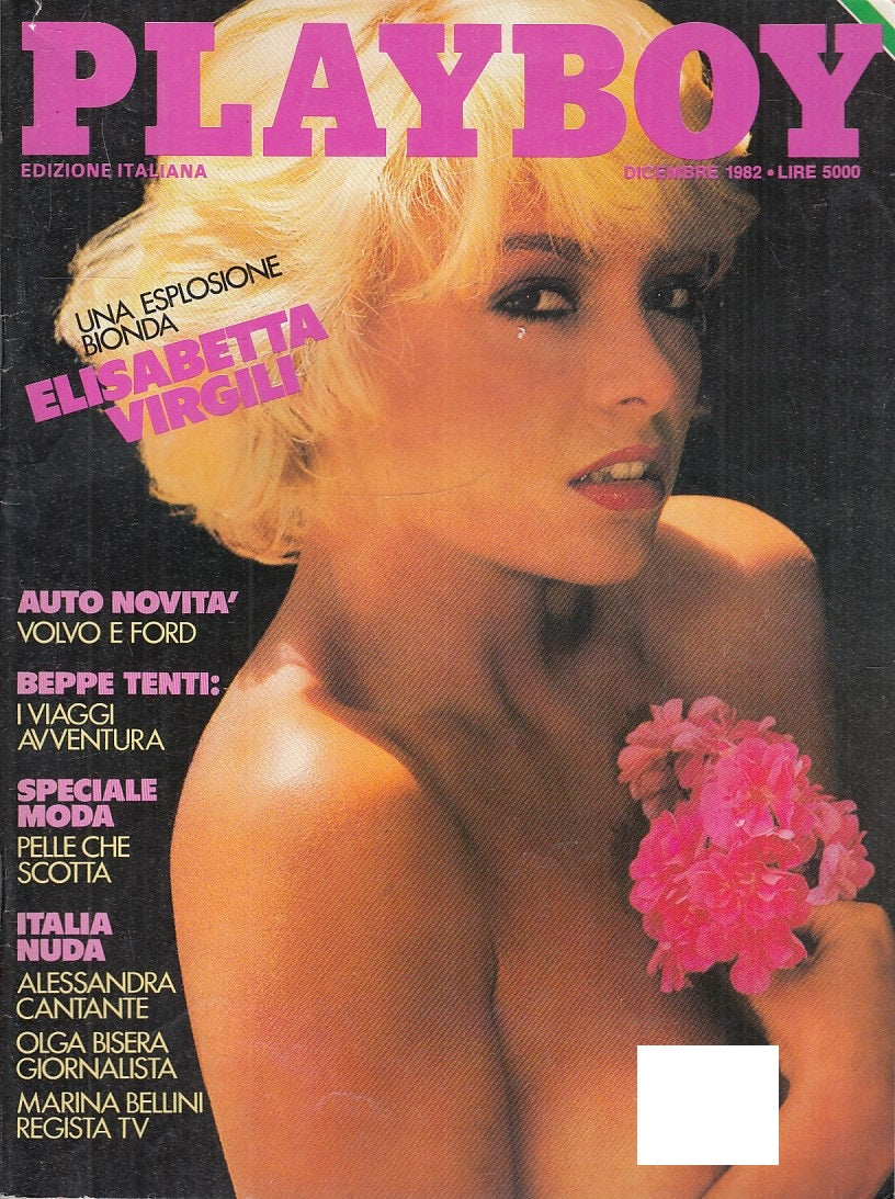 LX- PLAYBOY DICEMBRE ELISABETTA VIRGILI COMPLETO DI POSTERINO ----- 1982- S- YFS